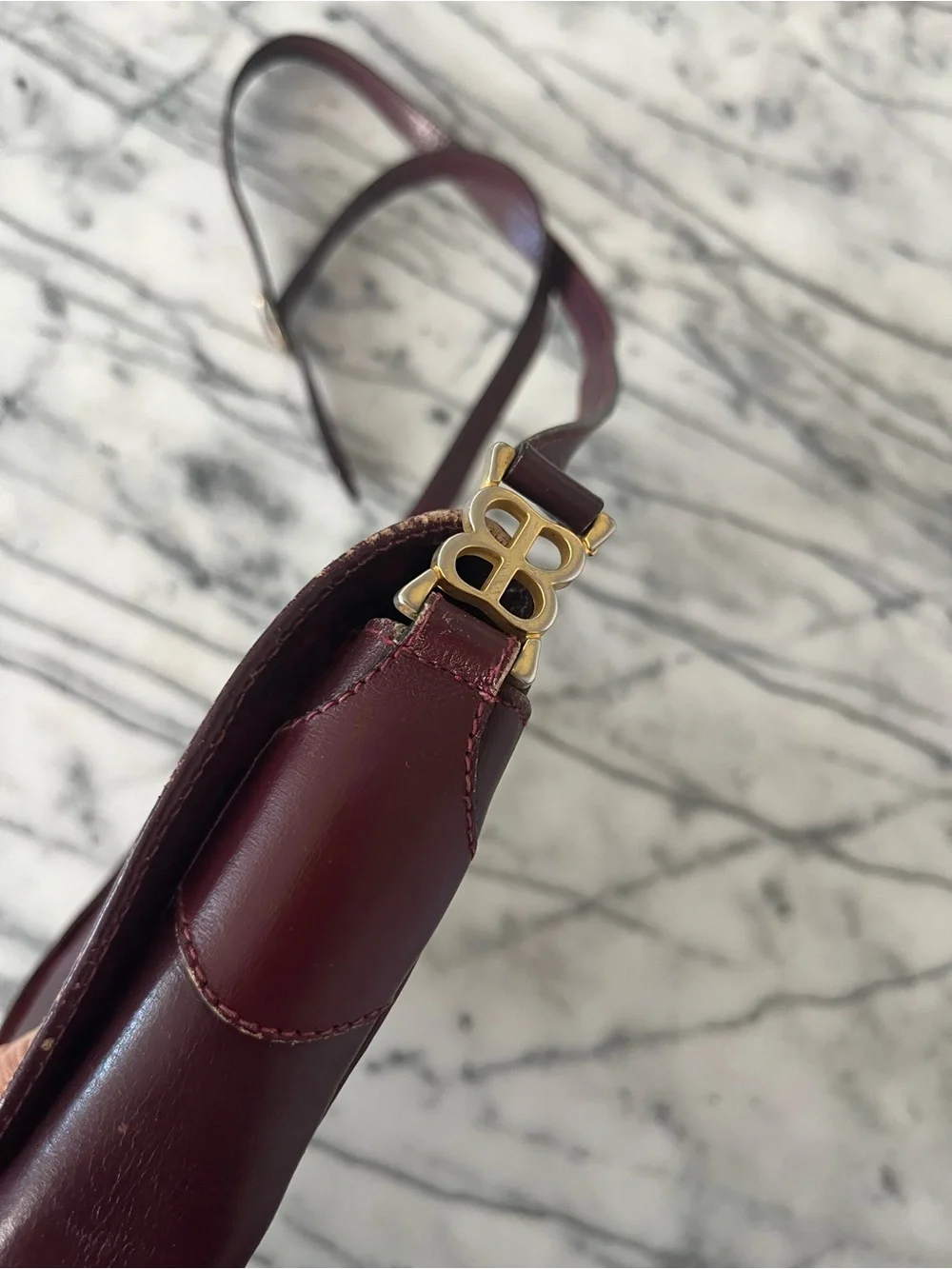 Balenciaga vintage burgundy